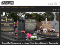 Dobson's Monumental Works Pty Ltd website screenshot