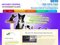 J Carter,Moonee Central Vet website screenshot