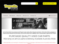 All car parts online - Toyrolla Spares website screenshot