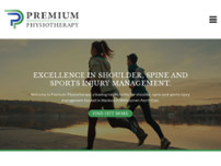 Premium Physiotherapy website screenshot