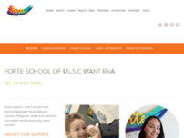 Forte School of Music website screenshot