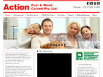 Action Pest & Weed Control Pty Ltd website screenshot