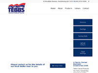 Tebbs Canvas Products Pty Ltd website screenshot