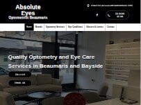 Website Screenshot Absolute Eyes Optometrist