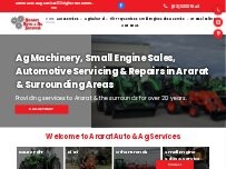 Website Screenshot Ararat Auto & Ag Services