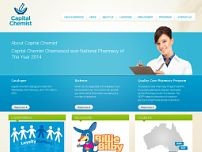 Capital Chemists ACT website screenshot