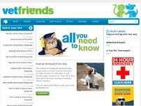 Vetfriends Northern Sydney Animal Hospital website screenshot