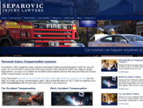 Separovic & Associates Injury Lawyers website screenshot