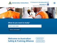 Australian Safety & Training Alliance website screenshot