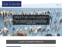 Clark Locksmiths website screenshot