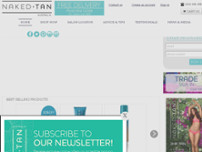 Naked Tan website screenshot