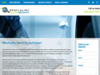 Specialist Auto- Electrics Pty Ltd website screenshot