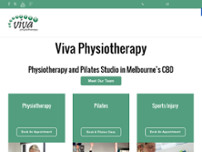 Viva Physiotherapy website screenshot