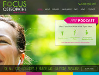 Focus Osteopathy website screenshot