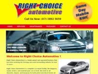 Right Choice Automotive website screenshot