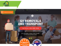 GV Removals and Transport website screenshot