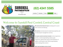 Surekill Pest Control website screenshot