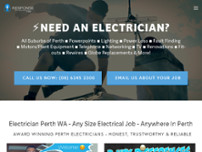 Response Electricians – Your Perth Electrician website screenshot