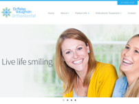 Peter Vaughan Orthodontist website screenshot