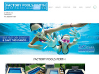 Factory Pools Perth website screenshot