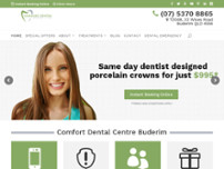 Comfort Dental Centre Buderim website screenshot