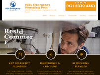 Hills Emergency Plumbing Pros website screenshot
