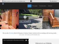 The Decksmith website screenshot
