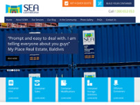 Sea Containers WA website screenshot