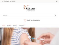 Kew City Medical Centre website screenshot