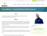 Resicert Building and Pest Inspections Melbourne - Inner South East website screenshot