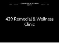 Remedial Massage and Wellness Clinic website screenshot