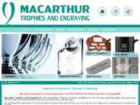 Macarthur Trophies & Engraving website screenshot