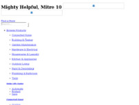 Screenshot for http://www.mitre10.com.au