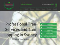 North Shore Tree Services website screenshot