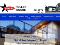 Reflex Roller Doors website screenshot