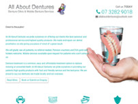 All About Dentures website screenshot