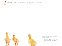Three Little Ducks Restaurant website screenshot
