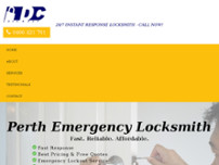 DC Lock and Key - Locksmith Fremantle website screenshot