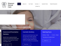 Mawson Dental Care website screenshot