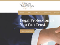 Catron Simmons Lawyers website screenshot