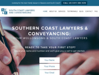 Southern Coast Lawyers and Conveyancing website screenshot