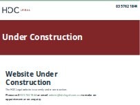 Website Screenshot HDC Legal