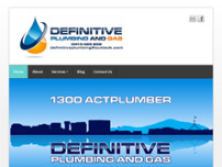 Definitive Plumbing and Gas website screenshot