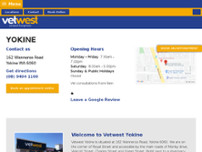 Vetwest Animal Hospitals Yokine website screenshot