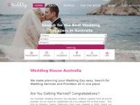 Wedding House website screenshot