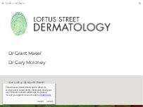 Website Screenshot Loftus Street Dermatology