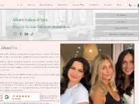 Website Screenshot Allure Salon & Spa
