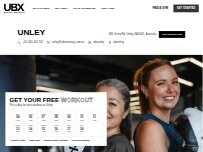 Website Screenshot UBX Unley