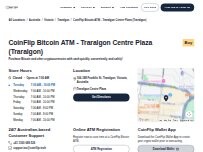 Website Screenshot CoinFlip Bitcoin ATM - Traralgon Centre Plaza (Traralgon)