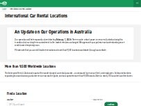 Website Screenshot Enterprise Rent-A-Car - Darwin International Airport
